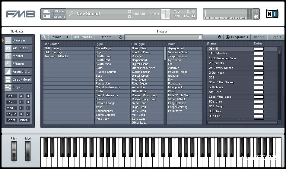 FM8 VST 经典合成器