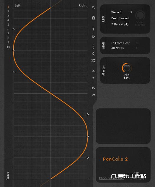 PanCake2 声像调制 vst 32/64bit（ win/Mac）