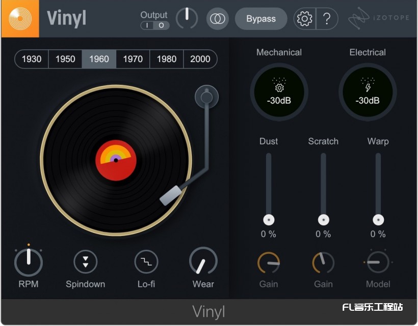 Vinyl 黑胶唱片效果器