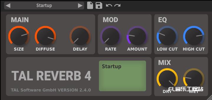 TAL-Reverb-4-64 板式混响