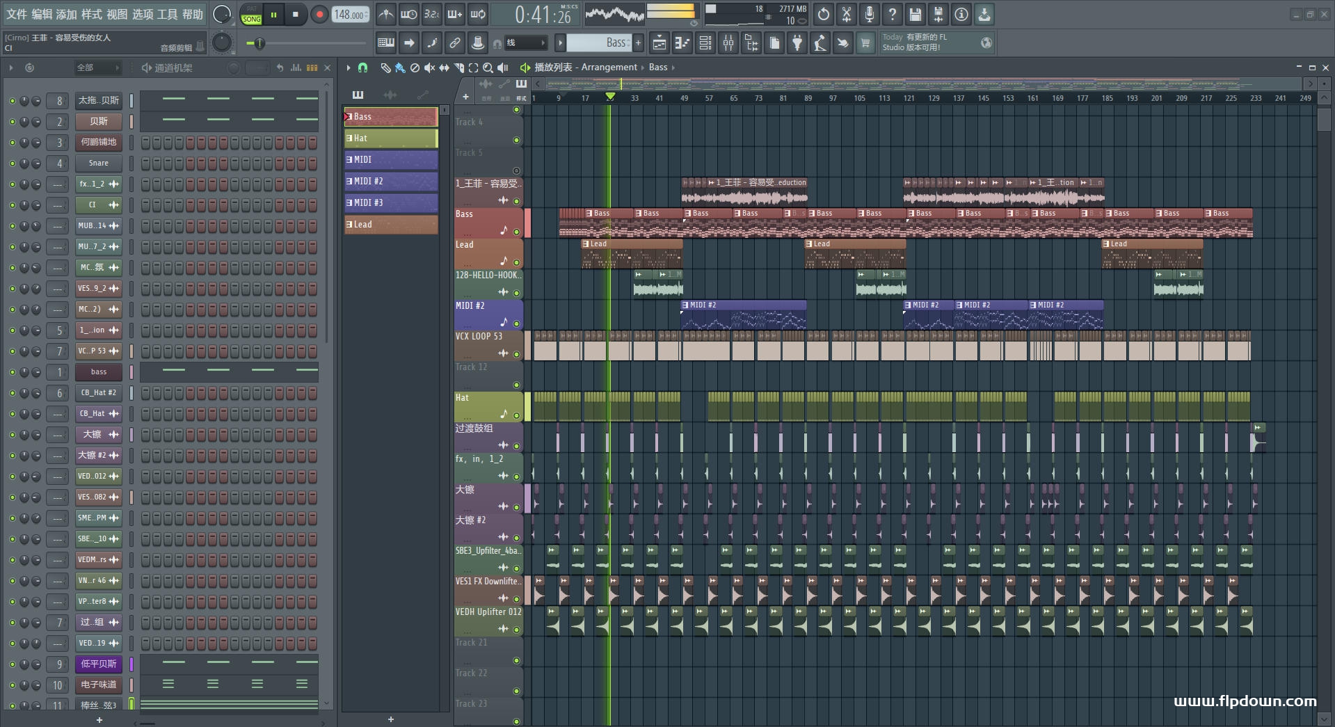 王菲 - 容易受伤的女人（DJ Electro House）